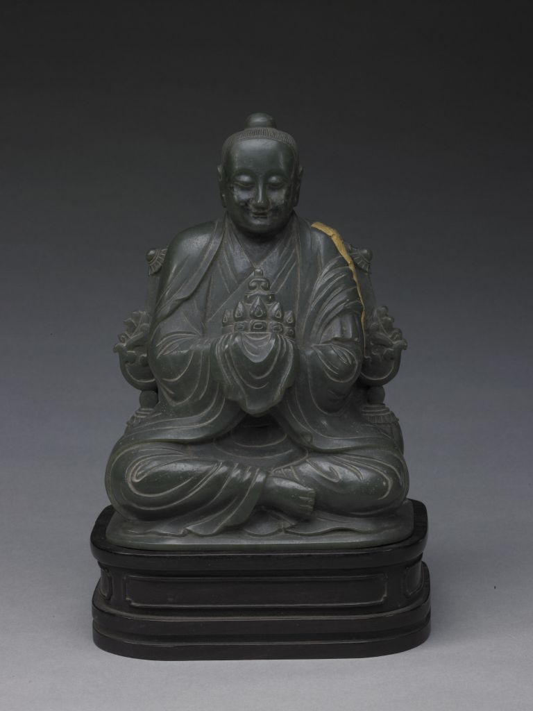 碧玉十八罗汉-喇乎啦尊者之正面